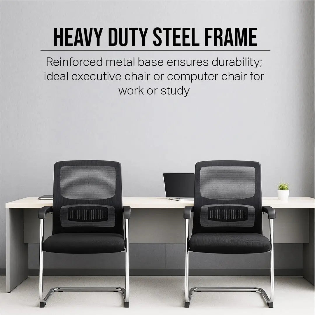 Multi Home Furniture Black Mesh Office Chair, Executive Chair – Ergonomic Chair Office Chair for Home with Back Support, Heavy Duty Steel Frame, Comfortable Seat – Use for Computer Chair, Study Chair