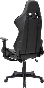 Load image into Gallery viewer, Multi Home Furniture Modern design Best Executive gaming chair MH-8886-Black for Video Gaming Chair for Pc with fully reclining back and head rest amd footrest and soft leather (Black)
