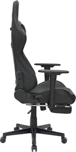 Load image into Gallery viewer, Multi Home Furniture Modern design Best Executive gaming chair MH-8886-Black for Video Gaming Chair for Pc with fully reclining back and head rest amd footrest and soft leather (Black)