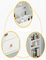 Load image into Gallery viewer, Multifunction Modern Design Two Drawers Makeup Dressings Storage Table For Living Room - White/Beige-GCC Home Center