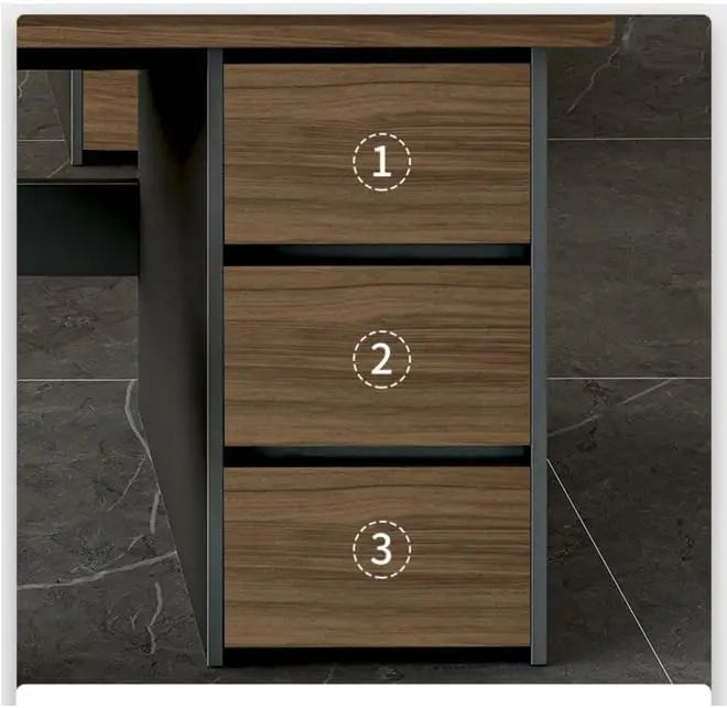 Multifunctional Computer Table And Office Desk With 3 Drawers