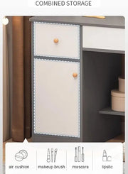 Multifunctional Makeup Vanity Dressing Table with Drawers and Chair 80 CM-GCC Home Center