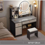Load image into Gallery viewer, Multifunctional Makeup Vanity Dressing Table with Drawers and Chair 80 CM-GCC Home Center