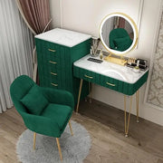Multifunctional Makeup Vanity Dressing Table with Drawers and Chair 80 CM-GCC Home Center