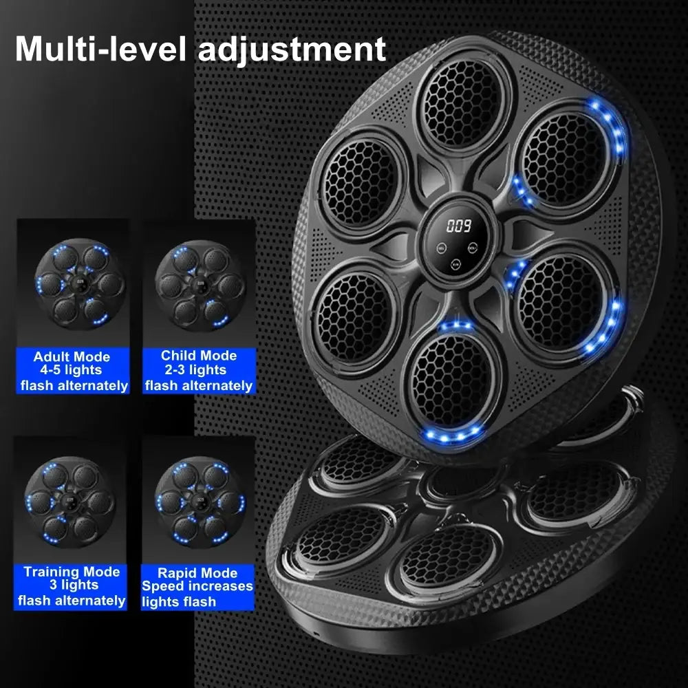 Music Boxing Machine Smart Bluetooth Boxing Target,Wall Mounted Punching Pad Machine for Adult Child