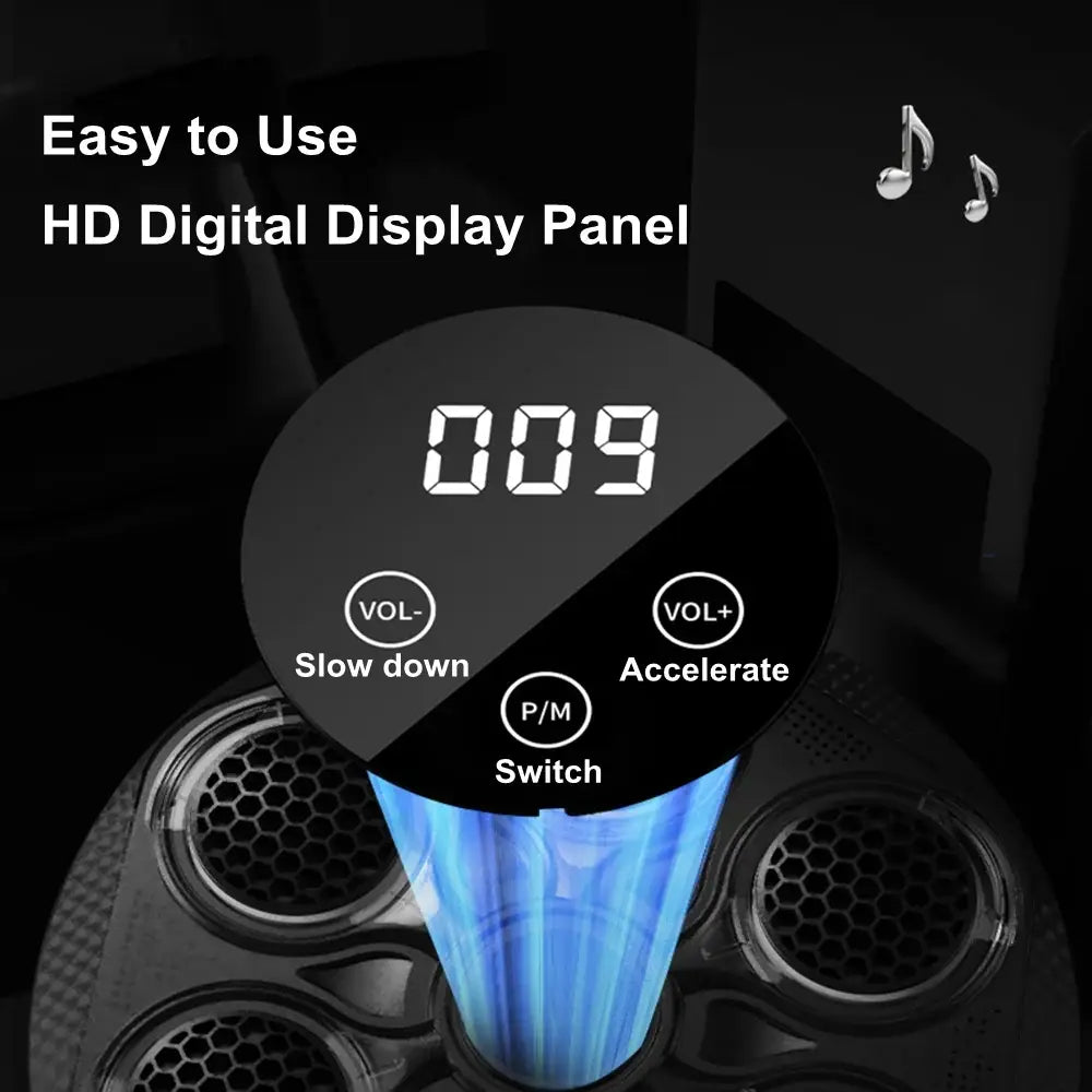 Music Boxing Machine Smart Bluetooth Boxing Target,Wall Mounted Punching Pad Machine for Adult Child