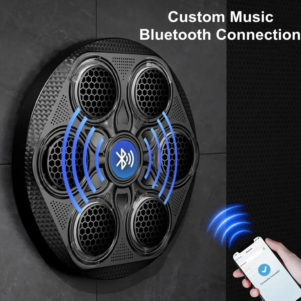 Music Boxing Machine Smart Bluetooth Boxing Target,Wall Mounted Punching Pad Machine for Adult Child
