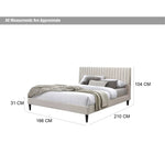 Load image into Gallery viewer, Nastya Queen Bed – Beige