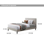 Load image into Gallery viewer, Nastya Single Bed – Beige