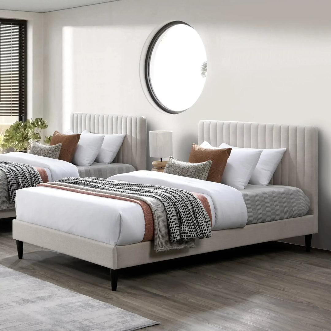 Nastya Single Bed – Beige
