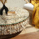 Load image into Gallery viewer, Natural Design Round Driftwood Coffee Table