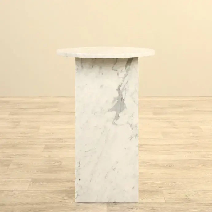 Natural Elegance Marble Side Table – Sleek Design