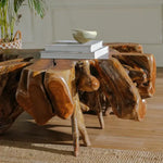 Load image into Gallery viewer, Natural Teak Root Wood Coffee Table