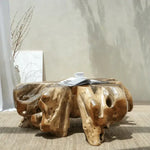 Load image into Gallery viewer, Natural Teak Root Wood Coffee Table