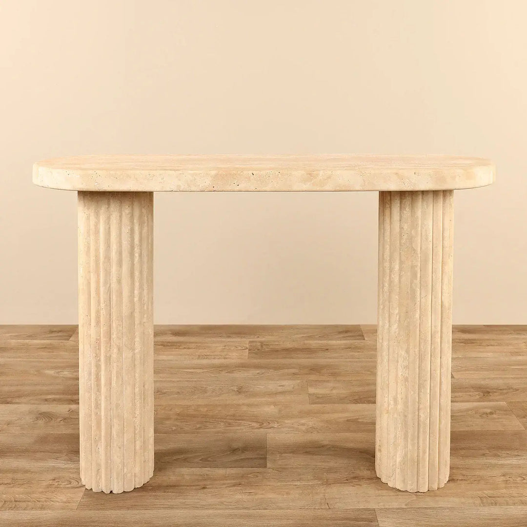 Natural Travertine Console Table, Luxury Coffee Table