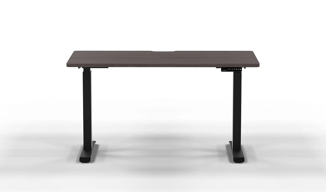 Navodesk Height Adjustable Computer Gaming Desk Workstation, Bluetooth Enabled Black Frame + Top (Walnut, 47 x 30 inch)