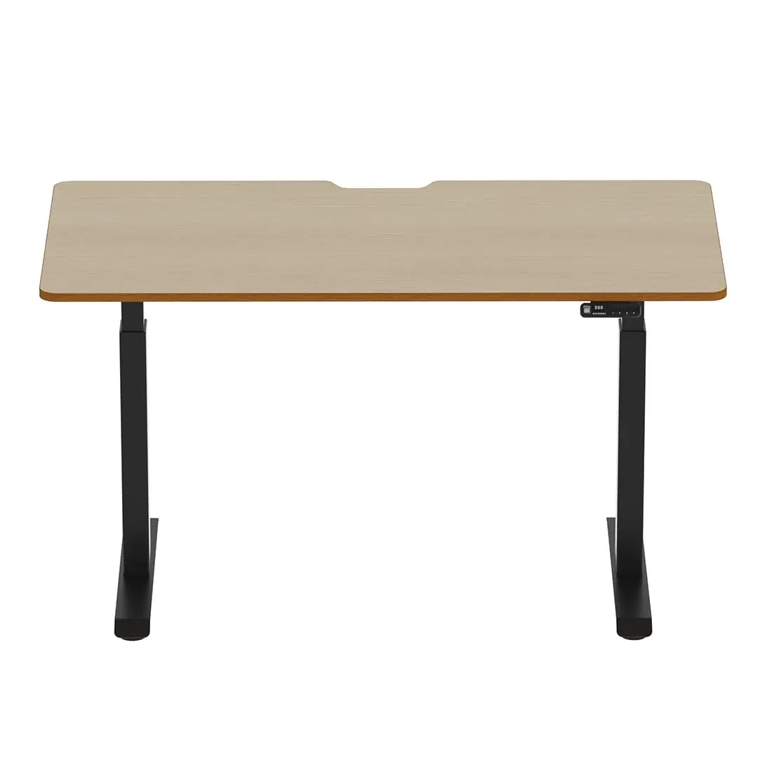Navodesk Height Adjustable Computer Gaming Desk Workstation, Bluetooth Enabled Black Frame + Top (Walnut, 47 x 30 inch)
