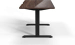 Load image into Gallery viewer, Navodesk Height Adjustable Computer Gaming Desk Workstation, Bluetooth Enabled Black Frame + Top (Walnut, 47 x 30 inch)