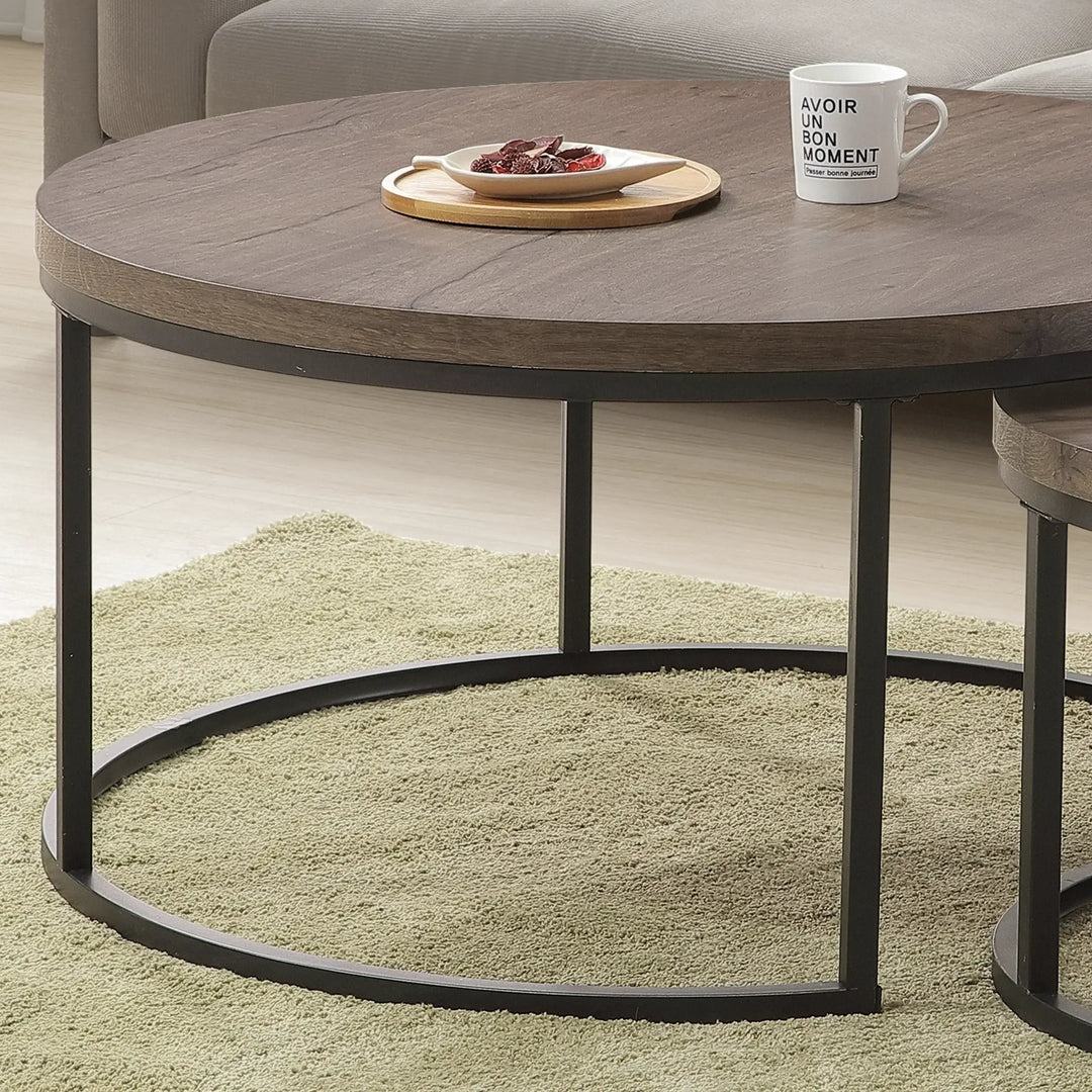 Nesting Coffee Table – Smoked Oak