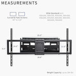 Load image into Gallery viewer, NEWSTAR Heavy Duty 60 to 120 inch Extra Large Screen TV Articulating Wall Mount for LCD LED Flat and Curved Screens, Extended Arm Swivel Mount, Max VESA 900x600mm, Black, 91-LPA77696