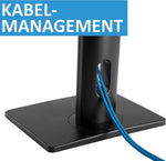 Load image into Gallery viewer, NEWSTAR Single Monitor Stand VESA Mount for 17-32 Inch Screens, Free-Standing Monitor Riser with Swivel Tilt Rotation Height Adjustable, VESA Monitor Mount Hold up to 2~7KG , VESA 75x75 100x100 mm