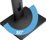 Load image into Gallery viewer, NEWSTAR Single Monitor Stand VESA Mount for 17-32 Inch Screens, Free-Standing Monitor Riser with Swivel Tilt Rotation Height Adjustable, VESA Monitor Mount Hold up to 2~7KG , VESA 75x75 100x100 mm