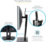 Load image into Gallery viewer, NEWSTAR Single Monitor Stand VESA Mount for 17-32 Inch Screens, Free-Standing Monitor Riser with Swivel Tilt Rotation Height Adjustable, VESA Monitor Mount Hold up to 2~7KG , VESA 75x75 100x100 mm