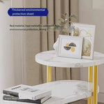 Load image into Gallery viewer, NICPET Sofa Side Cabinet Home Apartment Living Room Table Multi-layer Sofa Coffee Tables Light Luxury Bedside Tables Simple Modern Home Furniture Living Room Small Round Table