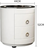 Load image into Gallery viewer, Nightstand Bedside Round Table with Smart Wireless Charging-GCC Home Center