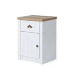 Load image into Gallery viewer, Nightstand with 1 Drawer &amp; 1 Door – White