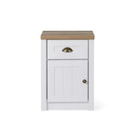 Load image into Gallery viewer, Nightstand with 1 Drawer &amp; 1 Door – White