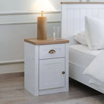Load image into Gallery viewer, Nightstand with 1 Drawer &amp; 1 Door – White
