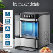 Nugget lce Maker Machine,Chewable Pellet Ice Machine,Self-Cleaning,One-Click Operation,for Home/Kitchen/Office/ Bar Party Ice Cube Machine