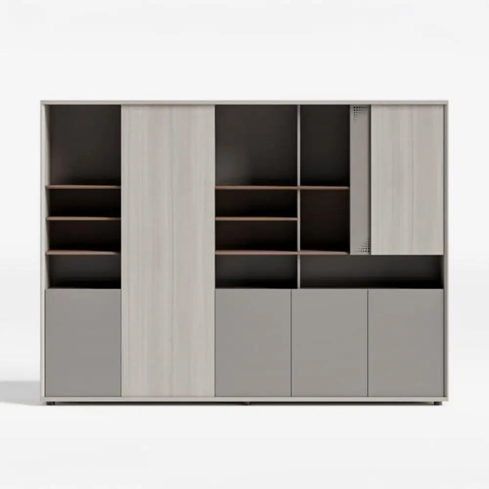 Office Cabinet, HDF Cabinet For Storage And Organization - White Oak-GCC Home Center