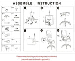 Load image into Gallery viewer, Ergonomic black office chair with adjustable armrests and five-wheel base designed for gaming and computer use