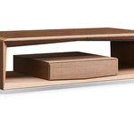 Load image into Gallery viewer, Office Coffee Table With Luxury Saddle Leather Finish - Brown-GCC Home Center
