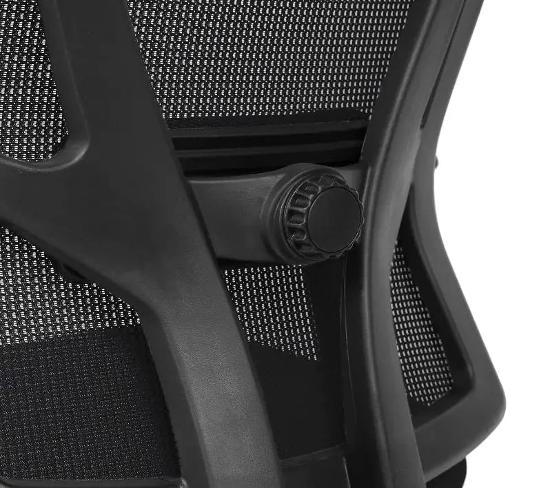 Office Executive Office Medium Back Chair, Mesh Back Rest, Aluminum Base with PU Arm Rest-GCC Home Center