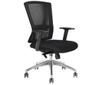 Load image into Gallery viewer, Office Executive Office Medium Back Chair, Mesh Back Rest, Aluminum Base with PU Arm Rest-GCC Home Center