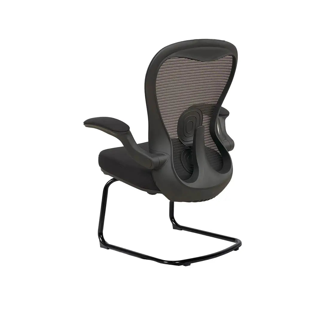 Office Visitor Chair With Arm Rest And Metal Leg-GCC Home Center