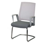 Load image into Gallery viewer, Office Visitor Chair With Armrests And Metal Leg - Grey-GCC Home Center