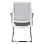 Load image into Gallery viewer, Office Visitor Chair With Armrests And Metal Leg - Grey-GCC Home Center
