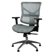 Office Visitor Chair With Height Adjustable, Armrests And 5 Swivel Wheels-GCC Home Center