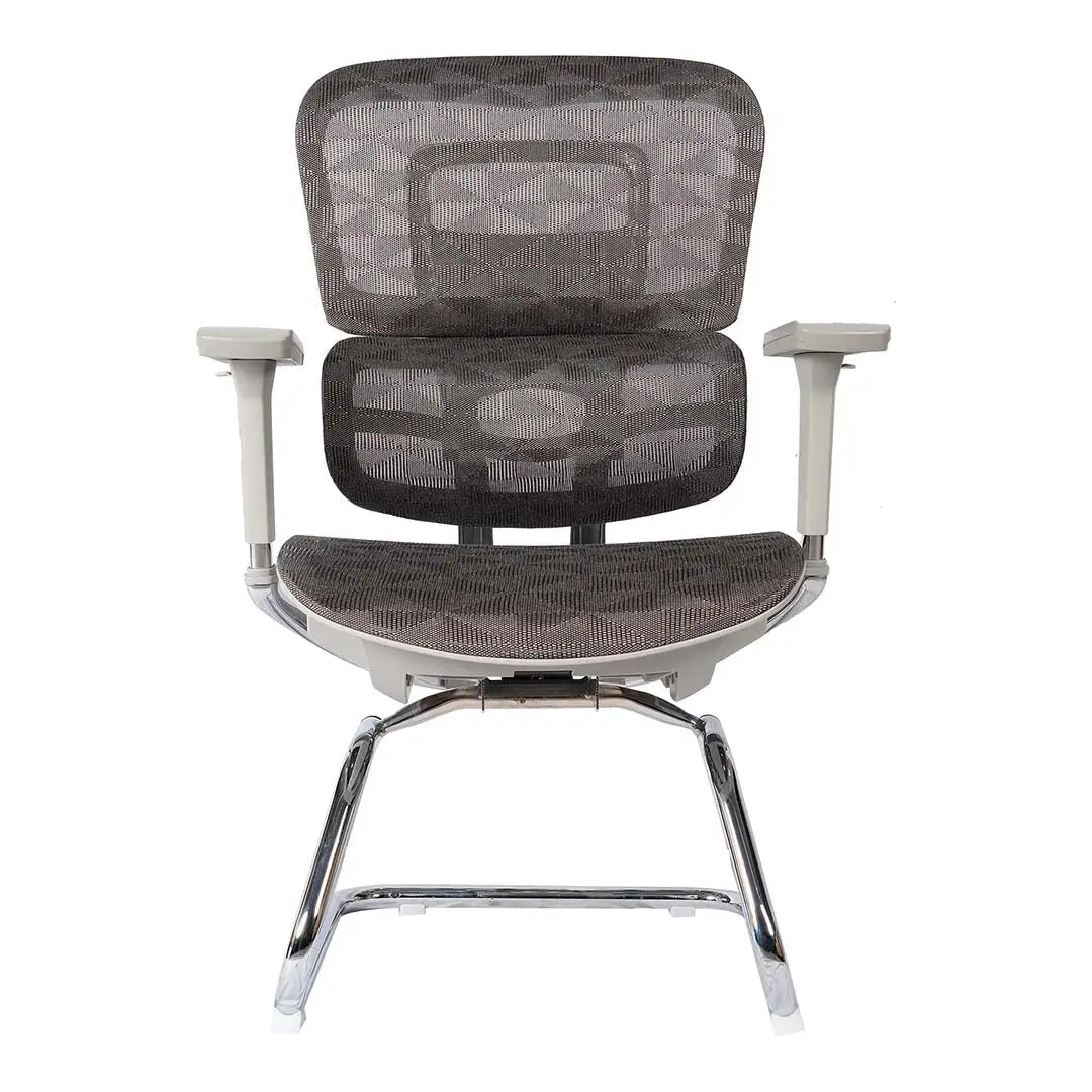 Office Visitor Chair With Height Adjustable, Lumbar Support And 5 Swivel Wheels-GCC Home Center