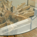 Load image into Gallery viewer, Organic Luxury Natural Teak Wood Tree Root Dining Table