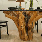 Load image into Gallery viewer, Organic Luxury Natural Teak Wood Tree Root Dining Table