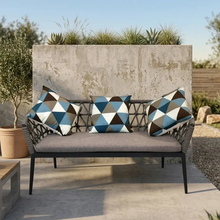 Outdoor 2 Seater Sofa, 2-Seater Sofa | Padded Seating | Comfortable & Timeless Design