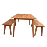 Load image into Gallery viewer, Outdoor Acacia Wood Table &amp; Bench Set-GCC Home Center