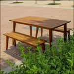Load image into Gallery viewer, Outdoor Acacia Wood Table &amp; Bench Set-GCC Home Center