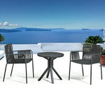 Load image into Gallery viewer, Outdoor Aluminum Frame Rope Dining Chair with Cushion-GCC Home Center