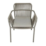 Load image into Gallery viewer, Outdoor Aluminum Frame Rope Dining Chair with Cushion-GCC Home Center